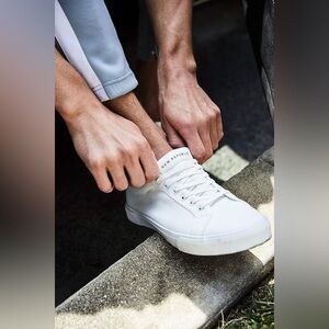 New Republic Ellroy Men’s Canvas Lace-Up Sneaker White Size 13